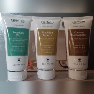 Scentuals Natural & Organic Skin Care Renew Repair & Restore Hand Cream Trio
